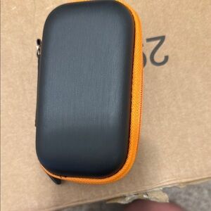 Source Unknown Black and Orange Phone Case